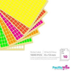 Rectangle Sticker Label/Label Pelekat Segi Empat/Sticker Label/9mm x 13mm