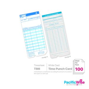 Time Punch Card (Timi) White Colour Card