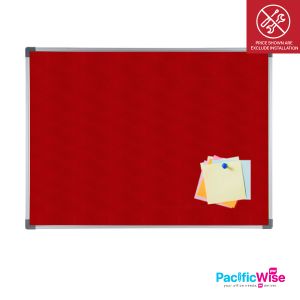 Velvet Notice Board with Aluminium Frame