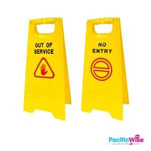 Floor Signage/Papan Tanda Lantai Kuning/Dual Lingual Sign Floor Signage/Yellow Signage (2 Designs)