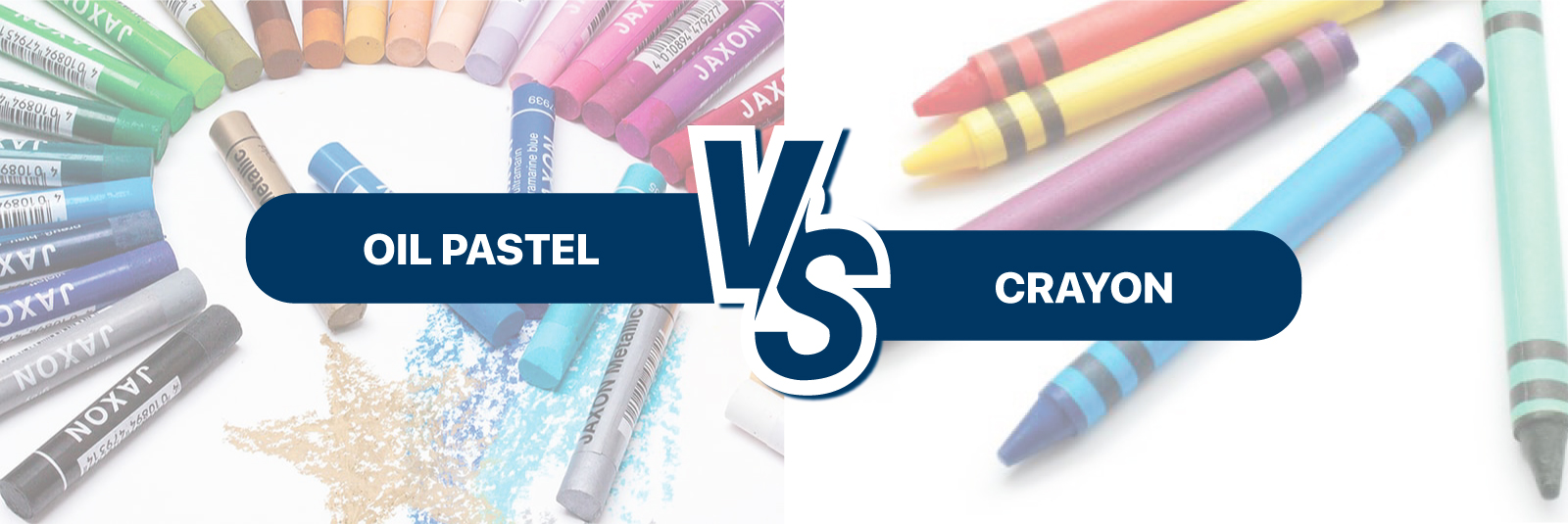 What is the difference between Oil Pastel and Crayon
