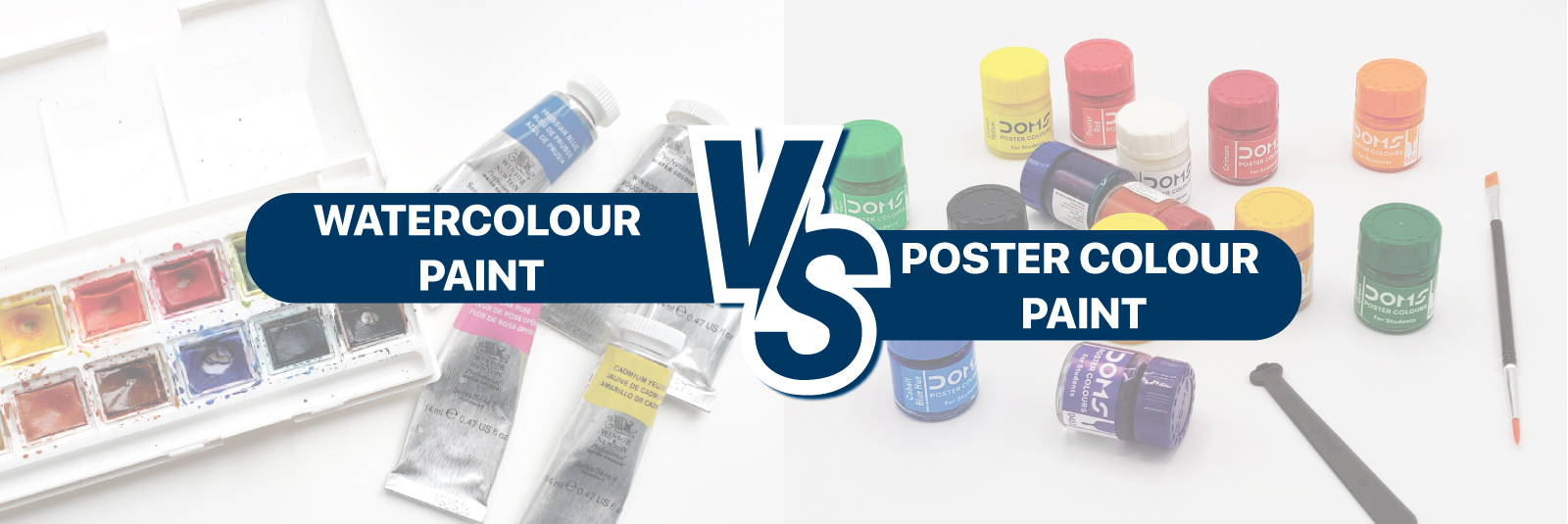 What is the difference between Watercolour Paint and Poster Colour Paint
